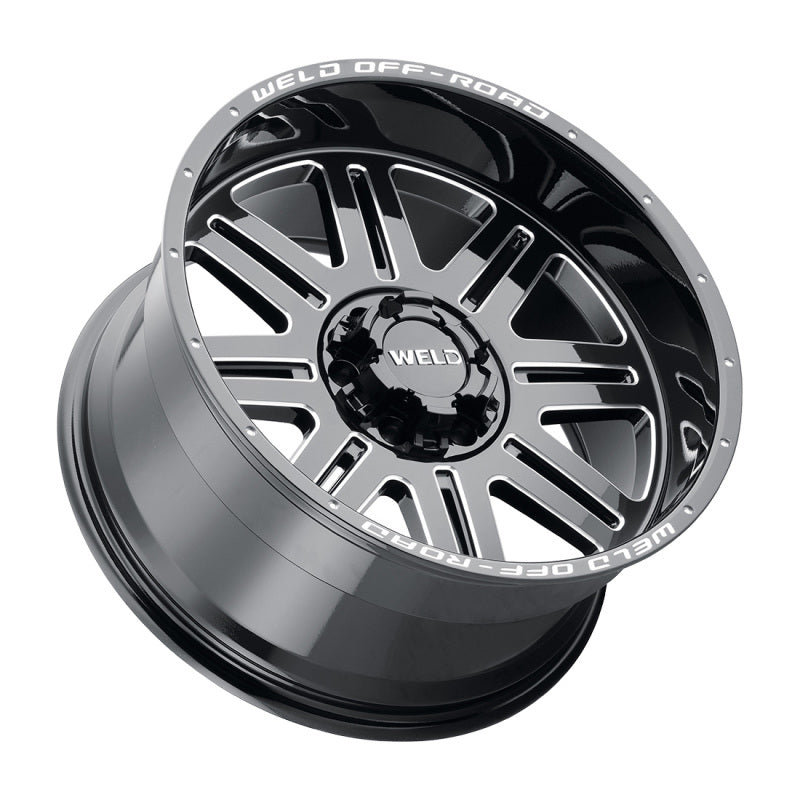 Weld Off-Road W103 20X10 Chasm 8X180 ET-25 BS4.50 Gloss Black MIL 124.3 - DTX Performance