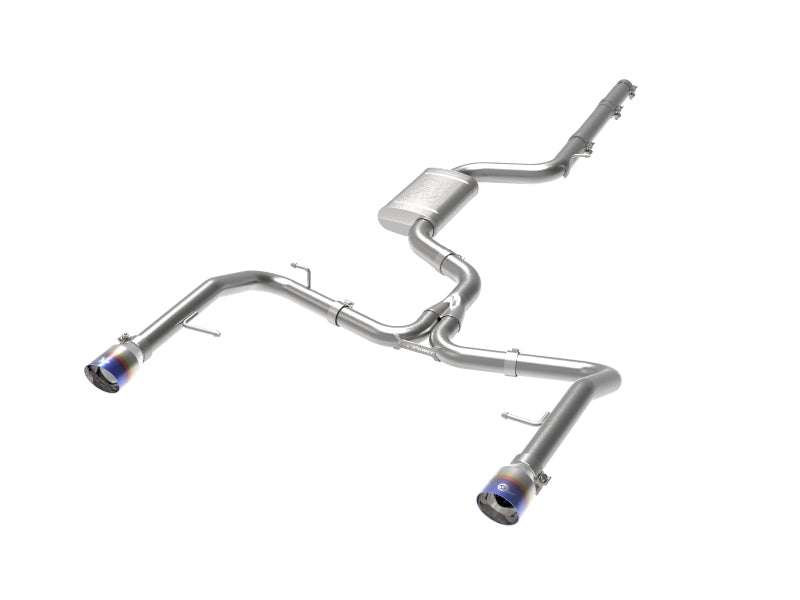 afe 19-21 VW Jetta GLI (MKVII) L4-2.0L (t) MACH Force-Xp 304 SS Cat-Back Exhaust System Blue Tips - DTX Performance