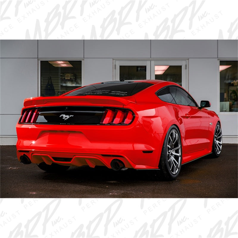 MBRP 15-18 Ford Mustang EcoBoost 2.3L Black 3in Cat Back Dual Split Rear Exit (Street Version) - DTX Performance