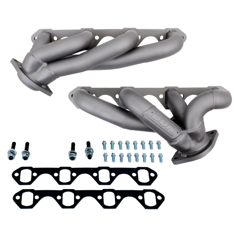 BBK 87-95 Ford F150 Truck 5.0 302 Shorty Unequal Length Exhaust Headers - 1-5/8 Titanium Ceramic - DTX Performance