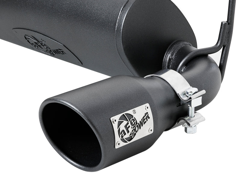 aFe Rebel Series 2.5in 409 SS Cat-Back Exhaust w/ Black Tips 18-19 Jeep Wrangler (JL) V6 3.6L - DTX Performance