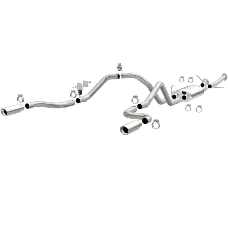 MagnaFlow 14 Toyota Tundra V8 4.6L/5.7L Stainless Cat Back Exhaust Dual Split Rear Exit - DTX Performance