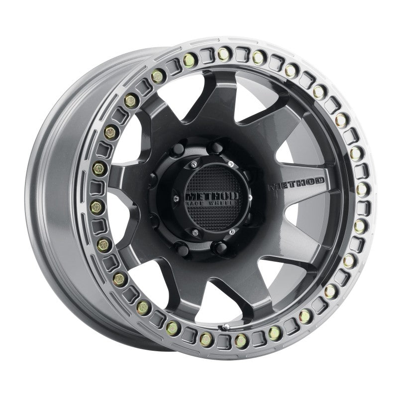 Method MR108 17x9 -44mm Offset 8x6.5 130.81mm CB Gloss Titanium w/BH-H24125-38 Wheel - DTX Performance