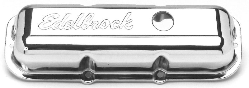 Edelbrock Valve Cover Signature Series Chevrolet 1982-1993 2 8L 60 V6 Chrome - DTX Performance