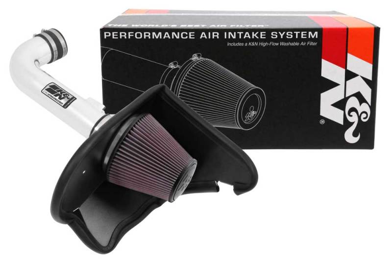 K&N 16-17 Chevy Camaro 3.6L Silver Typhoon Short Ram Intake - DTX Performance