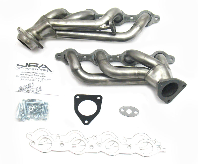 JBA 99-01 GM Truck 4.8L/5.3L LS w/o A.I.R. w/EGR 1-5/8in Primary Raw 409SS Cat4Ward Header - DTX Performance