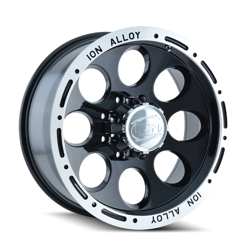 ION Type 174 17x9 / 8x165.1 BP / 0mm Offset / 130.8mm Hub Black/Machined Wheel - DTX Performance