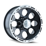 ION Type 174 15x10 / 6x139.7 BP / -38mm Offset / 106mm Hub Black/Machined Wheel