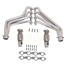 Load image into Gallery viewer, BBK 10-15 Camaro LS3 L99 Long Tube Exhaust Headers With Converters - 1-3/4 Silver Ceramic - DTX Performance