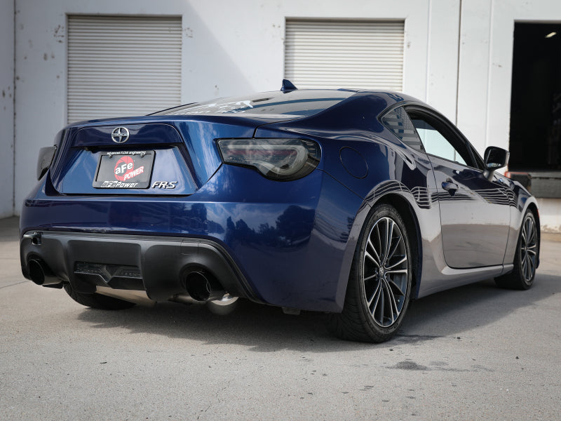 aFe Takeda Exhaust Axle-Back 13-15 Scion FRS / Subaru BRZ 304SS Black Dual Tips Exhaust - DTX Performance