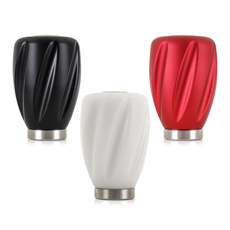 Mishimoto Steel Core Twist Shift Knob White Delrin - DTX Performance