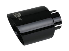 Load image into Gallery viewer, aFe Takeda 409 SS Clamp-On Exhaust Tip 2.5in. Inlet / 4.5in. Outlet / 7in. L - Black - DTX Performance