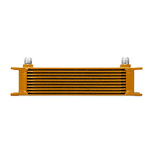 Load image into Gallery viewer, Mishimoto Universal 10 Row Oil Cooler - Gold - DTX Performance