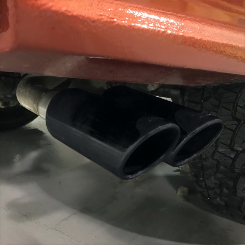 Ford Racing 2019 Ranger 2.3L Ecoboost Side Exit Cat-Back Exhaust System w/ Dual Black Chrome Tips - DTX Performance