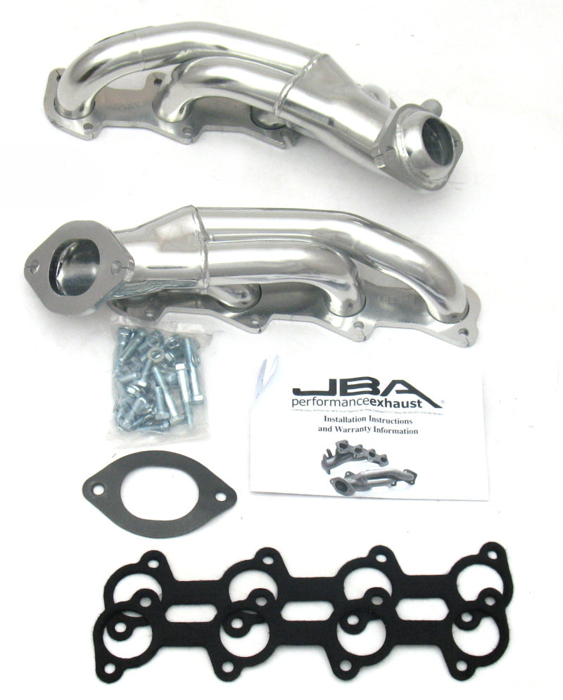 JBA 99-04 Ford Mustang 4.6L 2V 1-5/8in Primary Silver Ctd Cat4Ward Header - DTX Performance