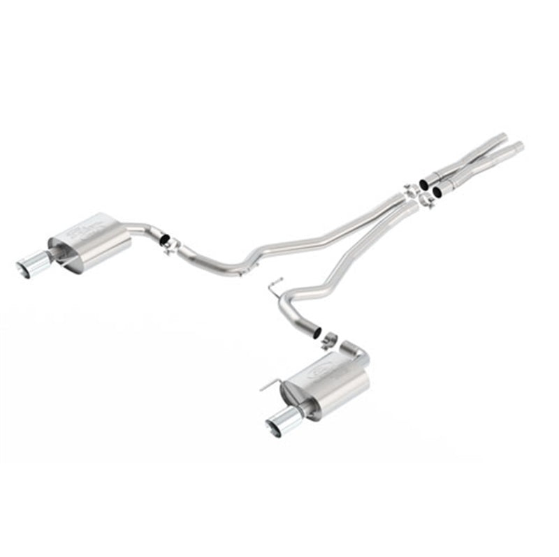 Ford Racing 2015 Mustang 5.0L Sport Cat-Back Exhaust System Chrome (No Drop Ship) - DTX Performance