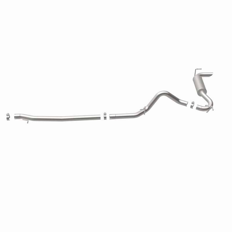 MagnaFlow 12-14 Jeep Wrangler 4dr Single Straight Rear P/S Exit Stainless C/B Performance Exhaust - DTX Performance