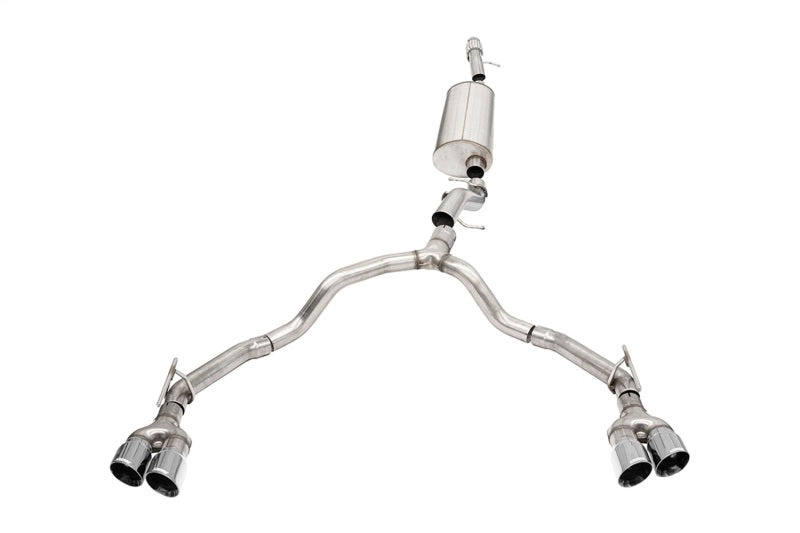 Corsa 21-22 Chevrolet Tahoe/GMC Yukon 4DR 6.2L 4WD Dual Rear 3/2.75in Sport Cat-Back DW 4in Pol Tips - DTX Performance