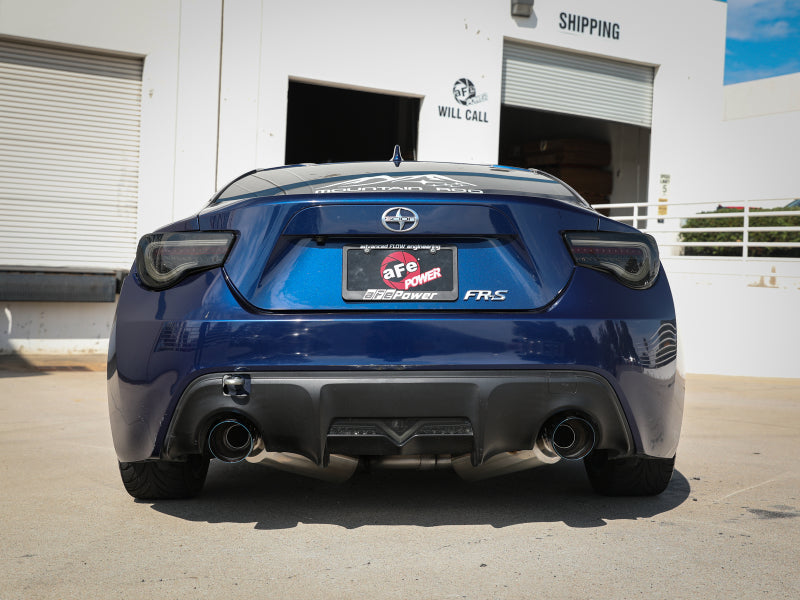 aFe Takeda Exhaust Axle-Back 13-15 Scion FRS / Subaru BRZ 304SS Blue Flame Dual Tips Exhaust - DTX Performance