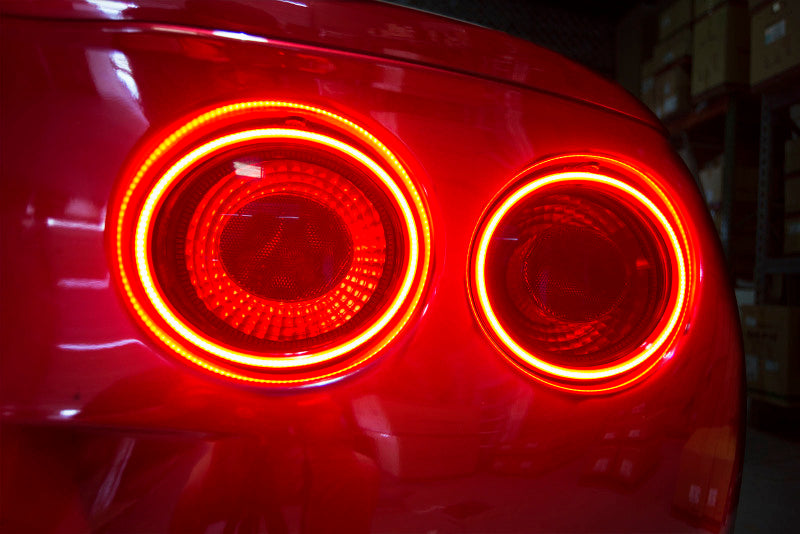 Oracle Chevy Corvette C6 05-13 LED Waterproof Afterburner Kit - Red - DTX Performance