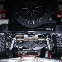 Load image into Gallery viewer, Stainless Works 2007-17 Jeep Wrangler Axleback Exhaust - DTX Performance