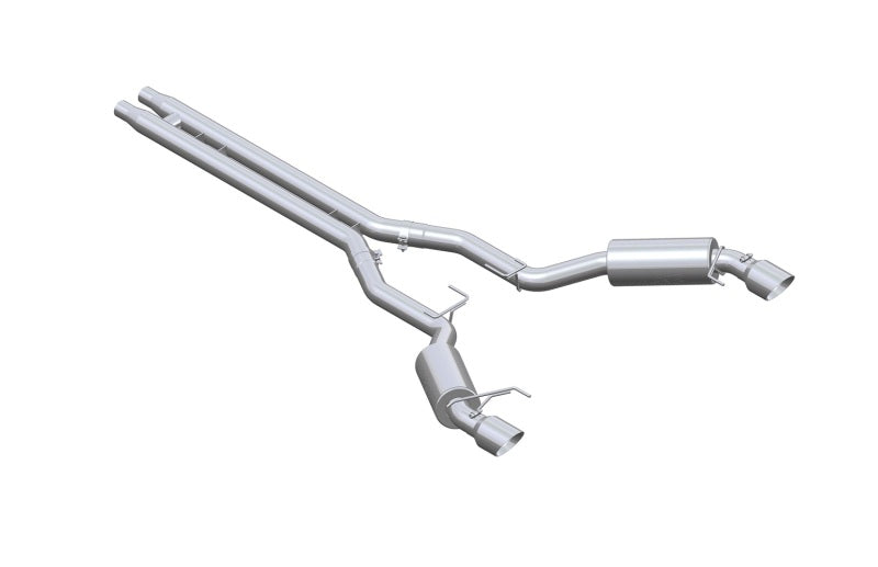 MBRP 15-17 Ford Mustang GT 5.0 3in Cat Back Dual Split Rear Race Version 4.5in Tips - Aluminized - DTX Performance