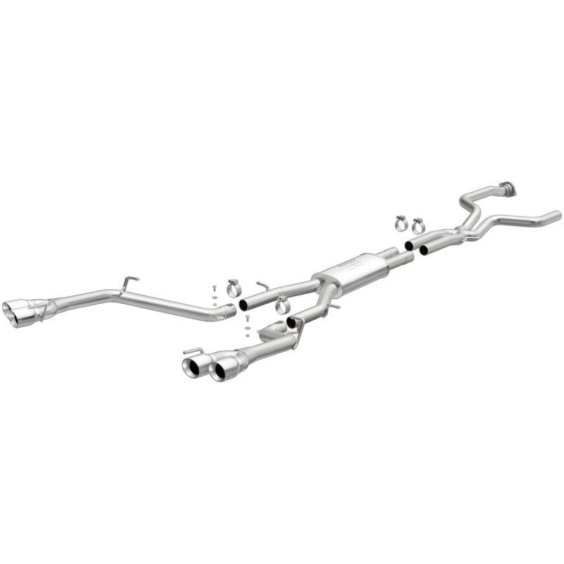 MagnaFlow CatBack 16-19 Cadillac CT6 V6 3.0L Street Series 2.5in Pipe Dia Polished Tips - DTX Performance