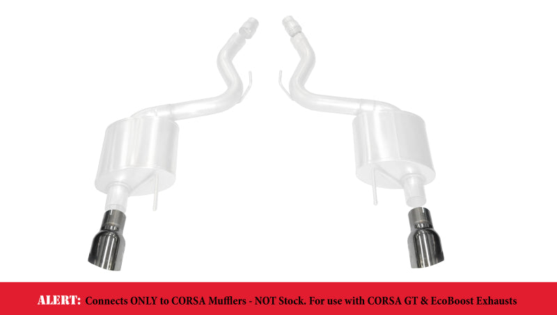 Corsa 15-17 Ford Mustang GT 3.0in Inlet / 4.5in Outlet Polished Tip Kit (For Corsa Exhaust Only) - DTX Performance