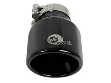 Load image into Gallery viewer, aFe MACH Force-Xp 409 SS Clamp-On Exhaust Tip 2.5in. Inlet / 4in. Outlet / 6in. L - Black - DTX Performance