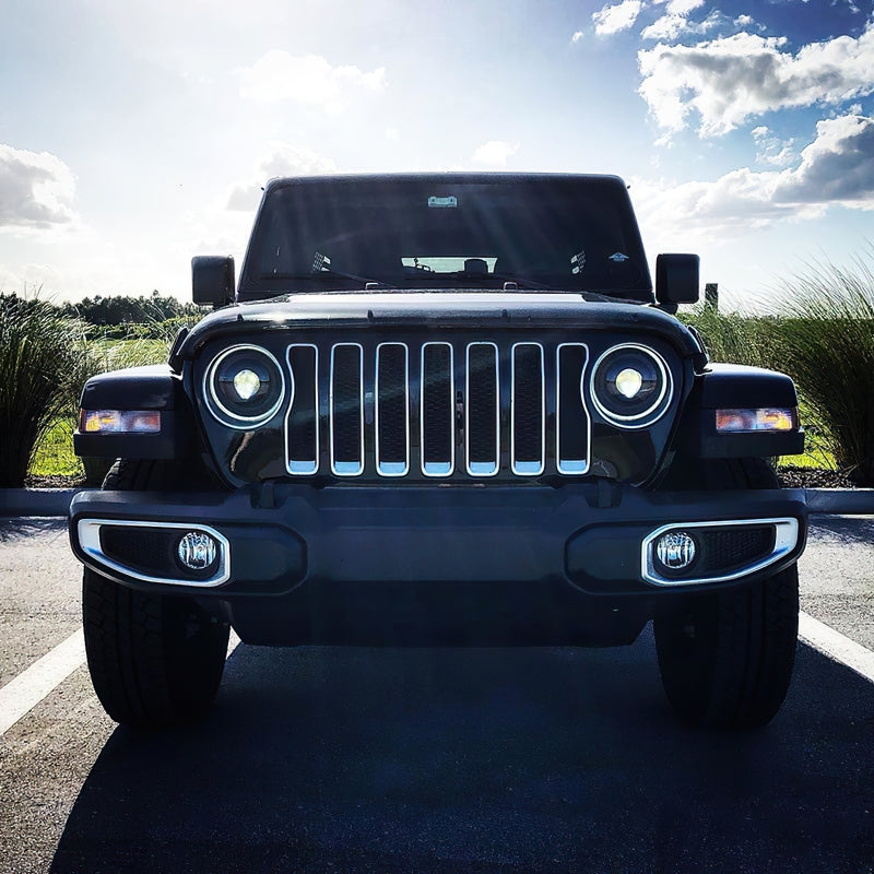 Oracle Oculus Bi-LED Projector Headlights for Jeep JL/Gladiator JT - Matte Black - 5500K - DTX Performance