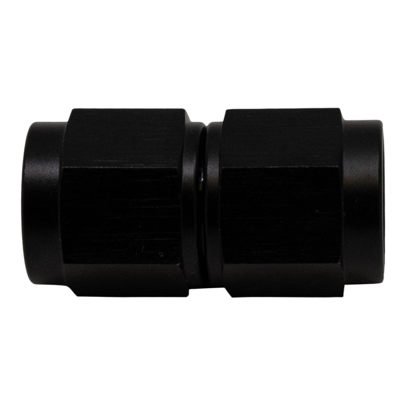 DeatschWerks 6AN Flare Female Swivel to 6AN Flare Female Swivel - Anodized Matte Black - DTX Performance