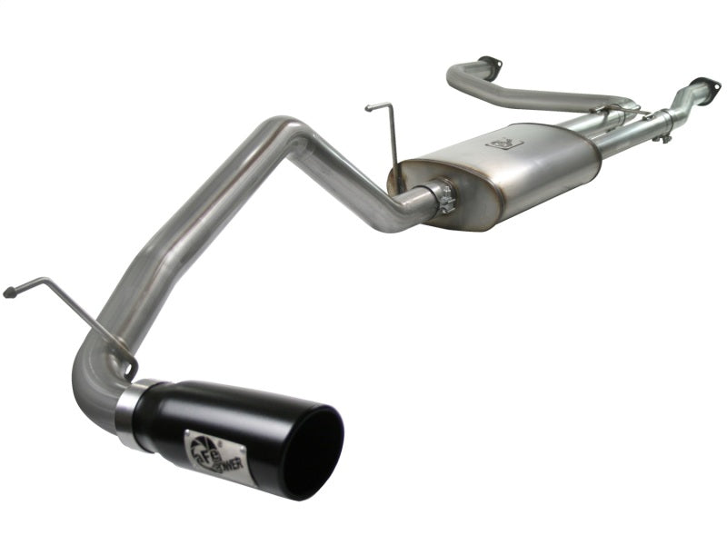 aFe MACHForce XP Exhaust Cat-Back 2.5/3in SS-409 w/ Black Tip 04-12 Nissan Titan V8 5.6L - DTX Performance