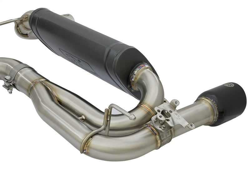 aFe MACHForce XP Exhausts Axle-Back 12-15 BMW 335i 3.0T (SS w/Black Tips) - DTX Performance