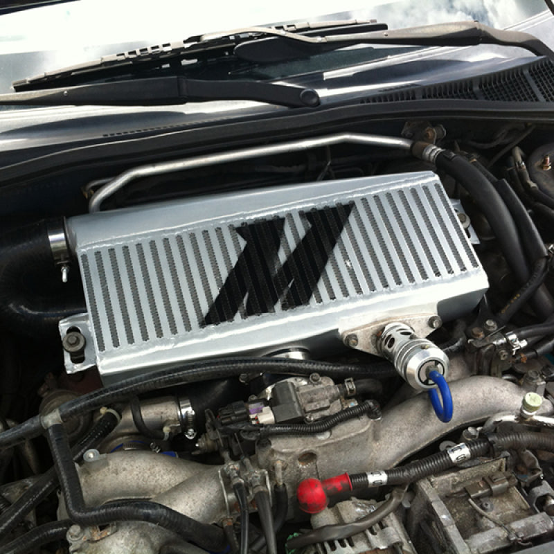 Mishimoto Subaru 02-07 WRX/04-07 STi Top-Mount Intercooler Kit - Powder Coated Black & Black Hoses - DTX Performance