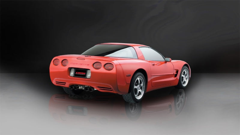 Corsa 97-04 Chevrolet Corvette C5 Z06 5.7L V8 Black Xtreme Axle-Back Exhaust - DTX Performance