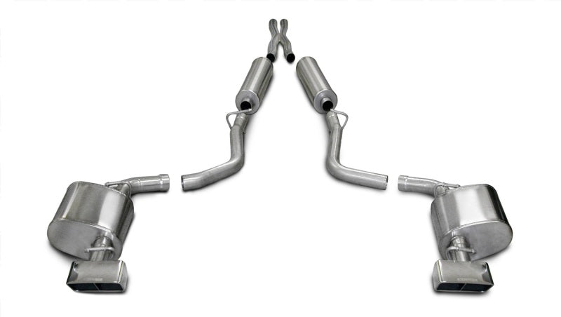 Corsa 09-10 Dodge Challenger R/T 5.7L V8 Auto Polished Xtreme Cat-Back Exhaust - DTX Performance