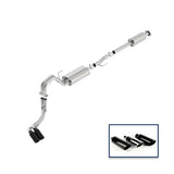 Ford Racing 15-18 F-150 5.0L Cat-Back Touring Exhaust System - Side Exit Black Chrome Tips