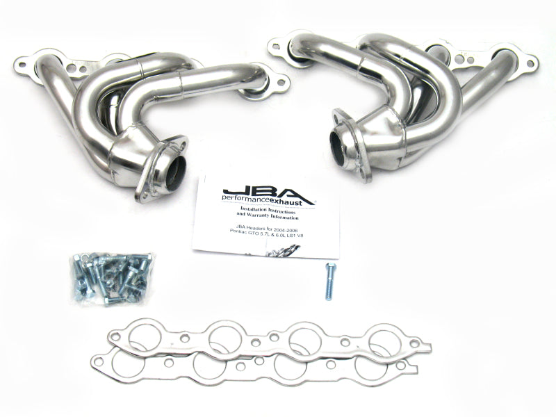 JBA 04-06 Pontiac GTO 5.7/6.0L LS 1-5/8in Primary Silver Ctd Cat4Ward Header - DTX Performance