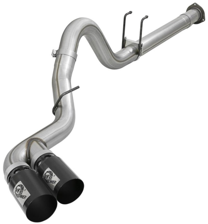 aFe Power 11-14 Ford F250/F350 6.7L Diesel Rebel XD 4in 409 SS DPF-Back Exhaust System - Black Tips - DTX Performance