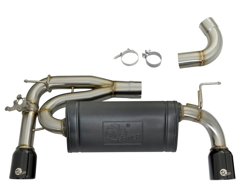 aFe MACHForce XP 16-17 BMW 340i/iX 440i/iX L6-3.0L (t) SS Axle-Back Exhaust w/Black Tip - DTX Performance