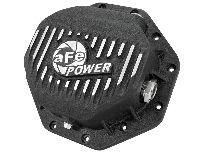 AFE Rear Differential Cover (Black Machined; Pro Series); Dodge/RAM 94-14 Corporate 9.25 (12-Bolt) - DTX Performance