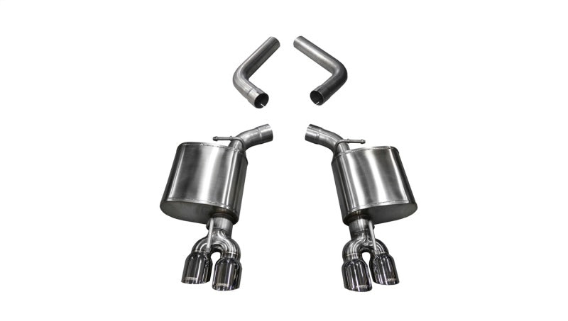 Corsa 15-19 Dodge Challenger 6.4L/17-19 Challenger 5.7 Polished Sport Axle-Back Exhaust w/3.5in Tips - DTX Performance