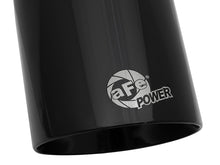 Load image into Gallery viewer, aFe MACH Force-Xp Univ 304 SS Double-Wall Clamp-On Exhaust Tip - Black - 3in Inlet - 4.5in Outlet - DTX Performance