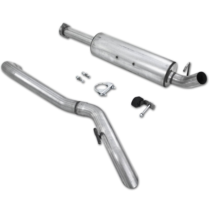 MBRP 04-06 Jeep Wrangler (TJ) Unlimited 4 0L I-6 Cat Back Single Aluminized Exhaust - DTX Performance