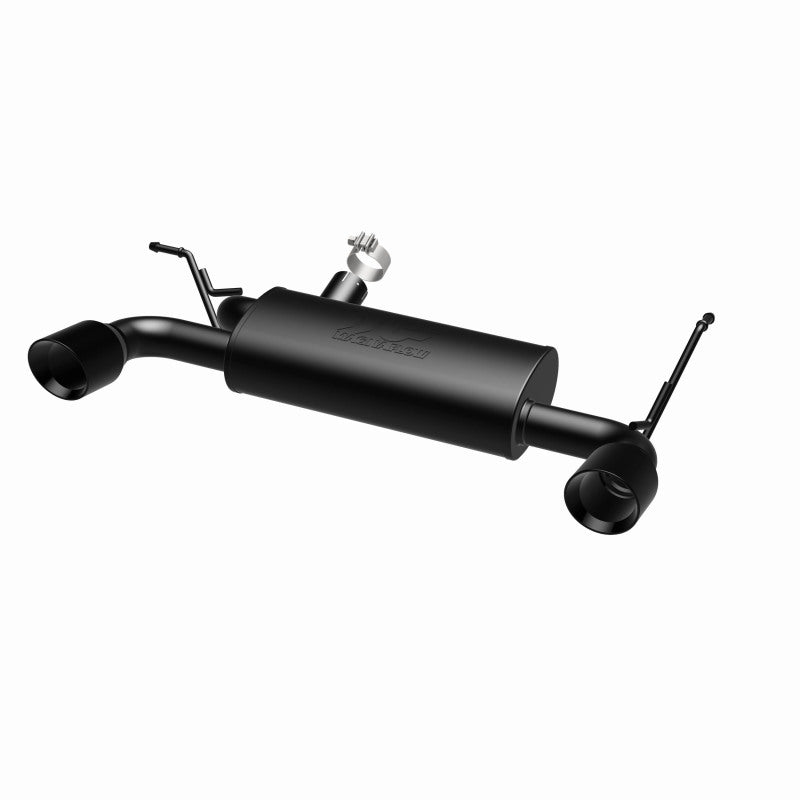 MagnaFlow 07-17 Jeep Wrangler JK 3.8/3.6L Dual Split Rear Exit Black Axle-Back Exhaust - DTX Performance