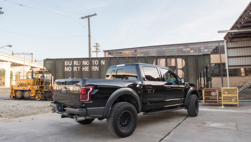 Corsa 2017 Ford F-150 Raptor 3.5L Sport Cat-Back Dual Rear Exit w/ 5in Satin Polished Tip - DTX Performance