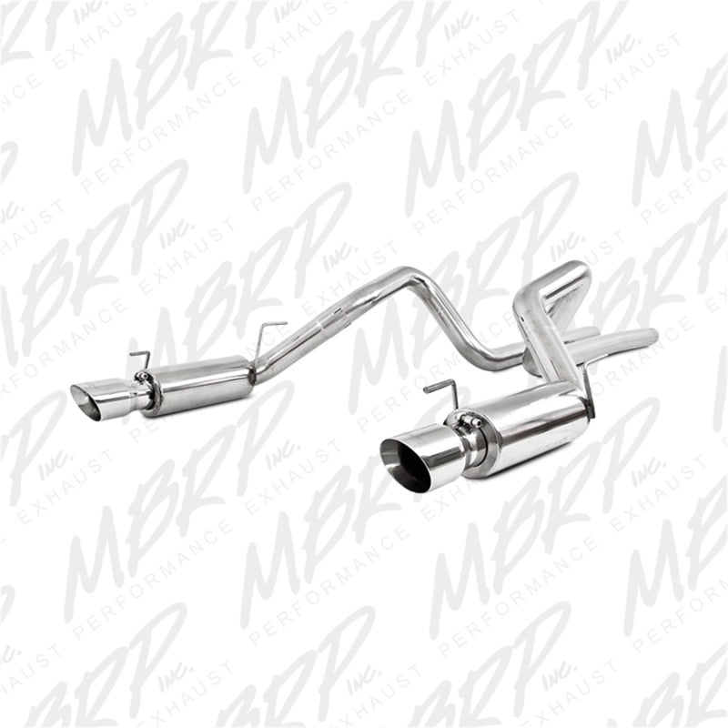 MBRP 05-09 Ford Shelby GT500 / GT Dual Split Rear Race Version, T409 4in Tips Exhaust System - DTX Performance