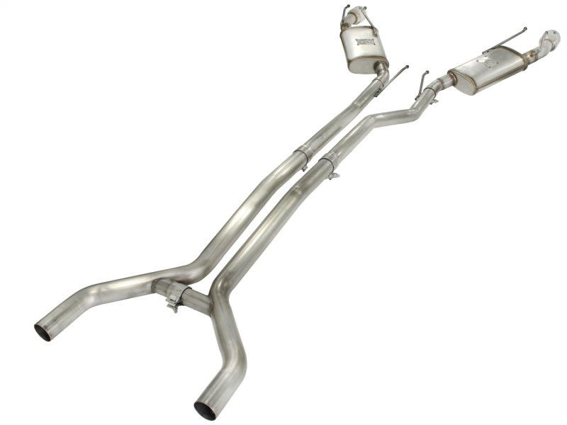 aFe MACHForce XP Exhaust 2.5in Stainless Steel CB/10-13 Chevy Camaro V6-3.6L (td) (polished tip) - DTX Performance