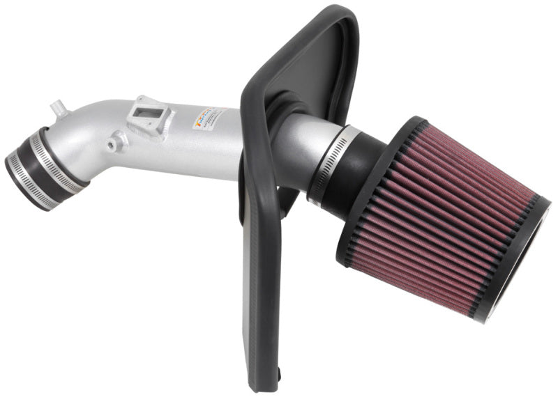 K&N 2013-14 Honda Accord 2.4L L4 69 Series Typhoon Air Intake System - Silver Cold Air Intake Kit - DTX Performance