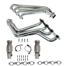 Load image into Gallery viewer, BBK 10-15 Camaro LS3 L99 Long Tube Exhaust Headers With Converters - 1-3/4 Chrome - DTX Performance